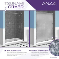 ANZZI Myth 34" X 58" Frameless Hinged Tub Door, Polished Chrome -Warm Bathroom 2961627a0fe136d8 2794 w800 h800 b0 p0