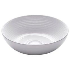 Viva Ceramic Round Vessel Bathroom Sink, White