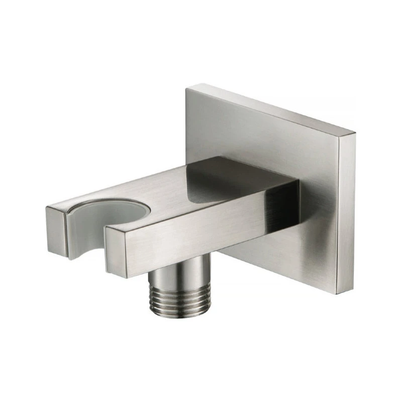Isenberg HS8006 - Square Wall Supply Elbow With Holder Combo, Brushed Nickel 1 Isenberg HS8006 - Square Wall Supply Elbow With Holder Combo, Brushed Nickel