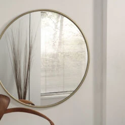 Modern Round 36-inch Mirror, Gold -Warm Bathroom 29f10d6601b74a61 5362 w800 h800 b0 p0