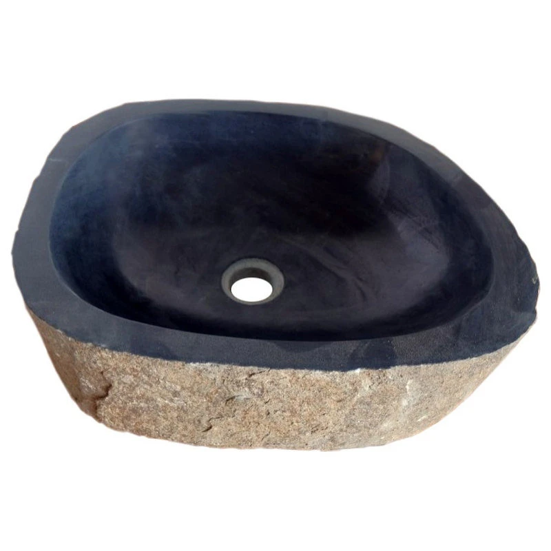 Rustic Natural Basalt Unique Bathroom Vessel Sink, 16-23 Inch, Natural Stone 15 Rustic Natural Basalt Unique Bathroom Vessel Sink, 16-23 Inch, Natural Stone - Image 15