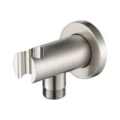 Isenberg HS8008 - Wall Supply Elbow With Holder, Brushed Nickel