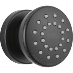 Delta 50102 Singe Function Round Brass Body Spray - Matte Black