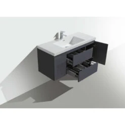 MOB 48" Wall-Mounted Single Bathroom Vanity In High-Gloss Gray -Warm Bathroom 2ac1c3ef0aa4322a 2507 w800 h800 b0 p0