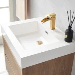 Palencia Wall-Mount Floating Bath Vanity, 24" Single Sink, No Mirror 16 Palencia Wall-Mount Floating Bath Vanity, 24" Single Sink, No Mirror -Warm Bathroom 2b1110df0256ae4e 8263 w800 h800 b0 p0