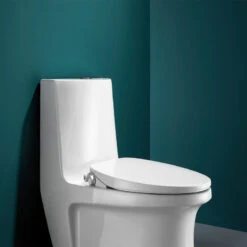 Taranto Non-Electric Bidet Toilet Seat For Elongated In White -Warm Bathroom 2b71578300f0ff17 0421 w800 h800 b0 p0