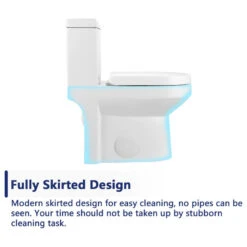 Modern Small One Piece Toilet, Compact Bathroom Tiny Mini Commode Dual Flush -Warm Bathroom 2c7148ed026baa75 2789 w800 h800 b1 p0