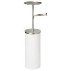 Umbra Portaloo Toilet Paper Stand White/Nickel