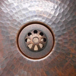 1.5" Aged Copper Daisy Drain With No-Overflow -Warm Bathroom 2c914eab02a224a6 7068 w800 h800 b0 p0