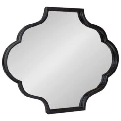 Rowla Framed Wall Mirror, Black 18x24