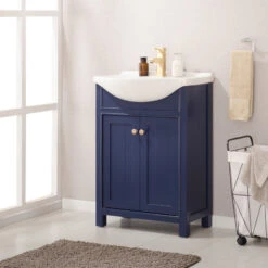 Marian 24" Single Sink Vanity, Blue -Warm Bathroom 2e8135540ce431d0 8126 w800 h800 b0 p0