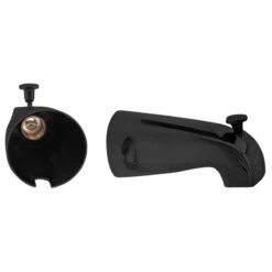 Nose Diverter 5.5" Tub Spout In Powder Coated Flat Black