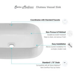 Chateau 22" Square Ceramic Vessel Sink -Warm Bathroom 2ee1a5040ed926bc 7186 w800 h800 b1 p0