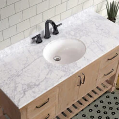 Marina 55" Bathroom Vanity, Driftwood Finish -Warm Bathroom 3081cd08013fe0d8 6542 w800 h800 b0 p0