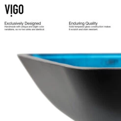 VIGO Sink In Turquoise Water And Faucet In Brushed Nickel -Warm Bathroom 3151cf450f08bfd9 2984 w800 h800 b0 p0