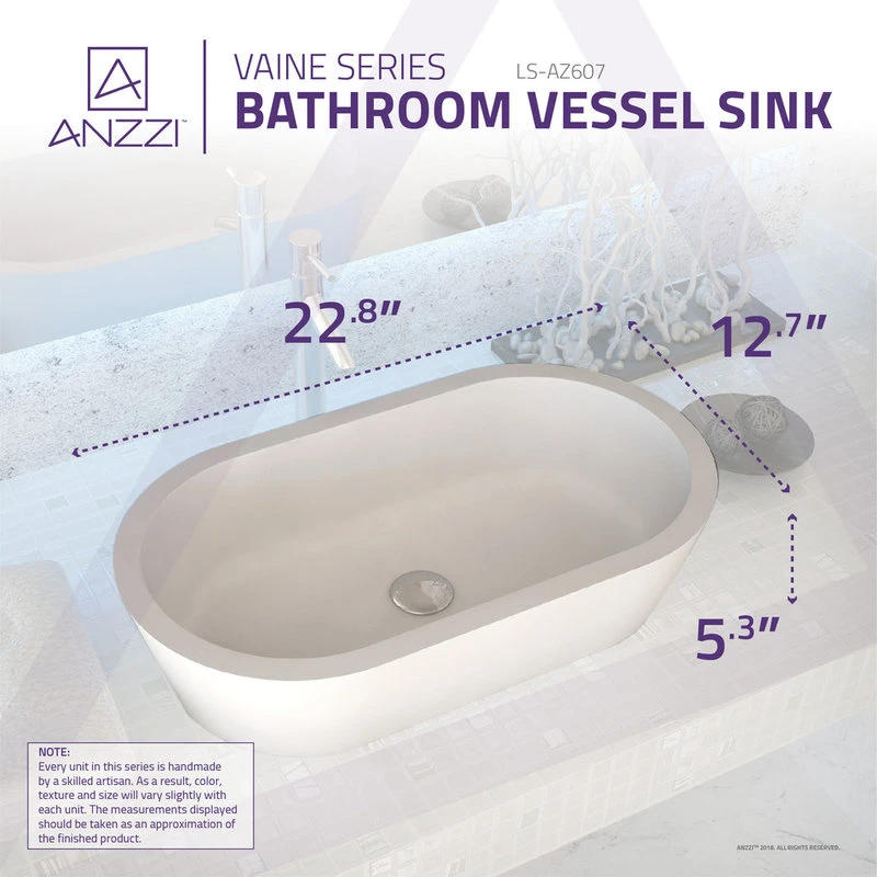 ANZZI Vaine ANZZI Stone Vessel Sink 5 ANZZI Vaine ANZZI Stone Vessel Sink - Image 5