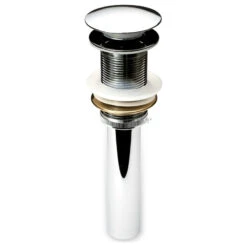 1-5/8" Push Pop-Up Drain Stopper No Overflow For Sink, Chrome