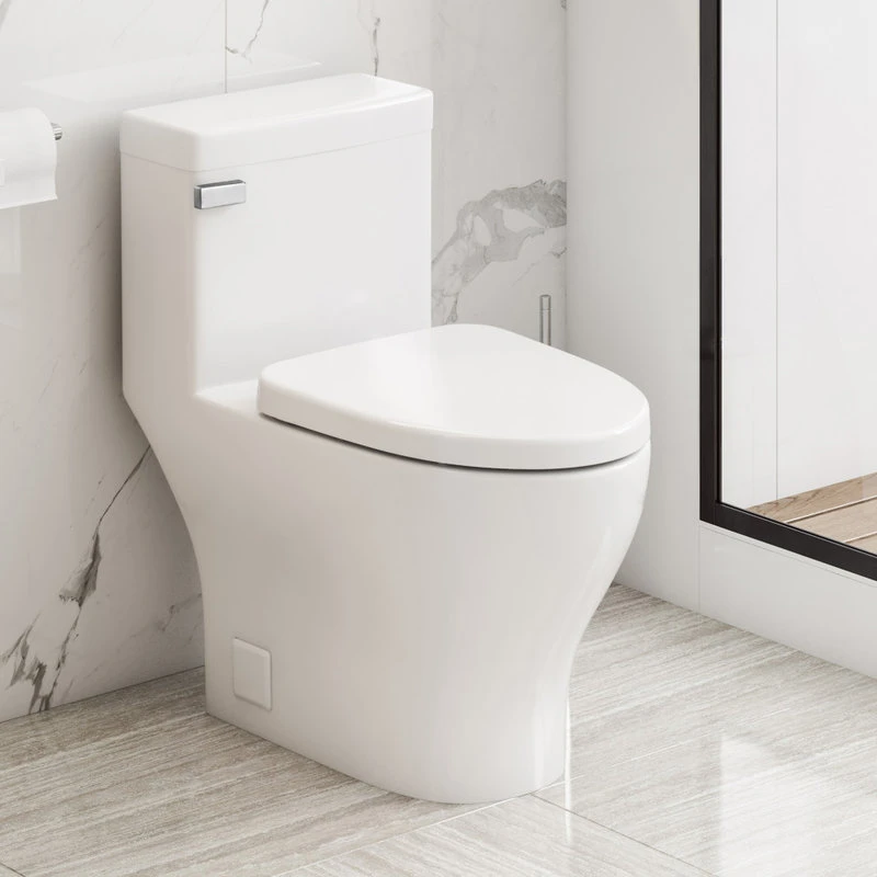 Cadence 1P 1.28gpf Elongated Toilet, White 2 Cadence 1P 1.28gpf Elongated Toilet, White - Image 2