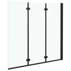 VidaXL Folding Shower Enclosure 3 Panels ESG Black Bath Cubicle Cabin Screen -Warm Bathroom 32017c3e00b9eae7 8946 w800 h800 b1 p0
