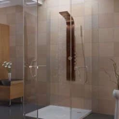 Santa Cruz ShowerSpa Brushed Bronze Stainless Steel Shower Panel -Warm Bathroom 3211a6770d53314c 4066 w800 h800 b0 p0
