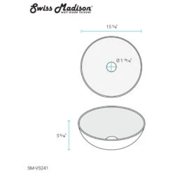 Classe 16" Color Ceramic Sink In Matte Black 25 Classe 16" Color Ceramic Sink In Matte Black -Warm Bathroom 3211f7930f03737c 7105 w800 h800 b1 p0