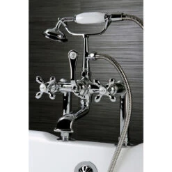 Kingston Brass 7" Deck Mount Clawfoot Tub Faucet W/Hand Shower, Polished Chrome 8 Kingston Brass 7" Deck Mount Clawfoot Tub Faucet W/Hand Shower, Polished Chrome -Warm Bathroom 330162b90dded424 2104 w800 h800 b0 p0