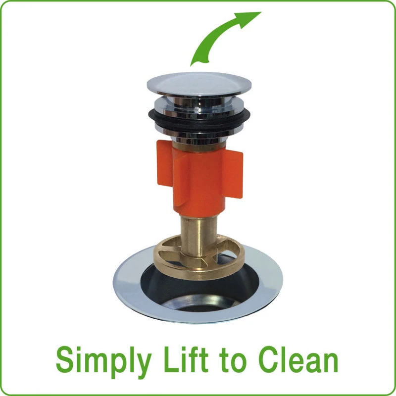 Patented Pop Down® Bathtub Drain, Integral/Contractor Overflow, Dark Bronze 4 Patented Pop Down® Bathtub Drain, Integral/Contractor Overflow, Dark Bronze - Image 4