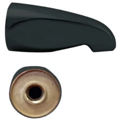 Standard 5.5" Tub Spout In Polished Chrome, Powder Coated Flat Black