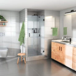 78"x28.375-28.75" Frameless Shower Door, Enduroshield Technology, Matte Black 7 78"x28.375-28.75" Frameless Shower Door, Enduroshield Technology, Matte Black -Warm Bathroom 3501ba8a0d44ac84 6878 w800 h800 b0 p0