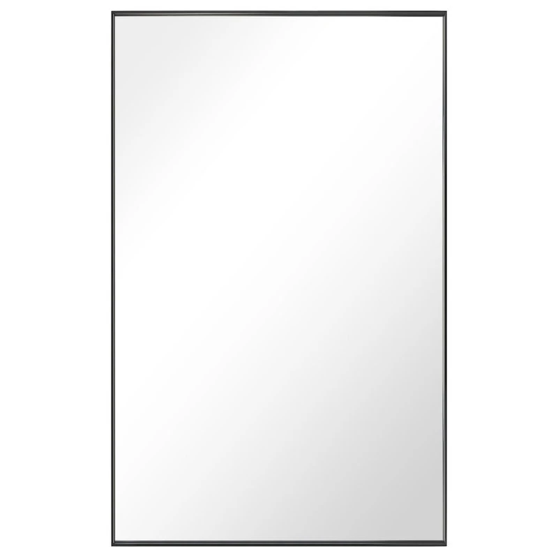 Rectangle Framed Bathroom Vanity Mirror Accent Wall Mirror, Black, 40"wx24"h 3 Rectangle Framed Bathroom Vanity Mirror Accent Wall Mirror, Black, 40"wx24"h - Image 3