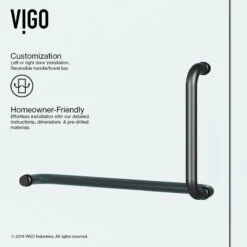 VIGO Pirouette Frameless Shower Door, 36", Matte Black 22 VIGO Pirouette Frameless Shower Door, 36", Matte Black -Warm Bathroom 35b152f60e9d8846 9306 w800 h800 b0 p0