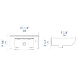 ALFI Brand ABC115 White 20" Small Wall Mounted Ceramic Sink With Faucet Hole -Warm Bathroom 35b1f3c2011f1a4d 3096 w800 h800 b1 p0
