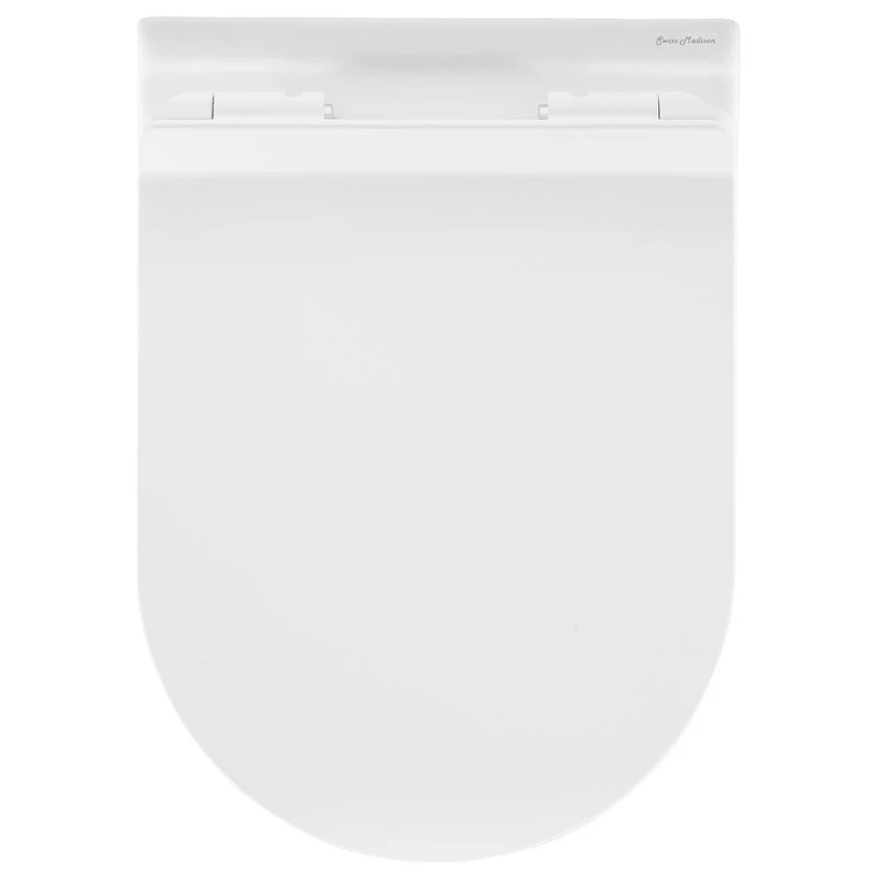 Ivy Wall Hung Elongated Toilet Bowl 0.8/1.28 GPF Dual Flush, Glossy White 5 Ivy Wall Hung Elongated Toilet Bowl 0.8/1.28 GPF Dual Flush, Glossy White - Image 5