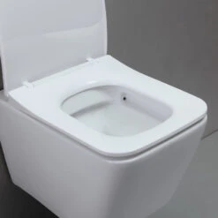 Homary Dual Flush Wall Hung Toilet In White 1.1/1.6 GPF Elongated Toilet Bowl, Bowl -Warm Bathroom 3681bad30efeee1e 2242 w800 h800 b0 p0