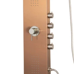 Santa Cruz ShowerSpa Brushed Bronze Stainless Steel Shower Panel -Warm Bathroom 37517dfc03367702 4066 w800 h800 b0 p0