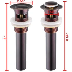 Aquaterior 1 1/2" Bathroom Pop Up Drain Faucet Vessel Vanity Sink Stopper With -Warm Bathroom 37814230077a444d 5524 w800 h800 b1 p0