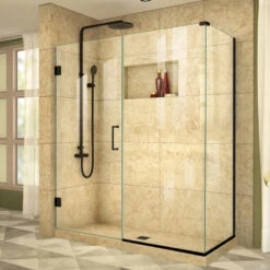 DreamLine Unidoor Plus 60.5"x34-3/8"x72" Hinged Shower Enclosure