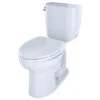 Toto Entrada Elongated 1.28 GPF Univ. Height Toilet, Cotton White