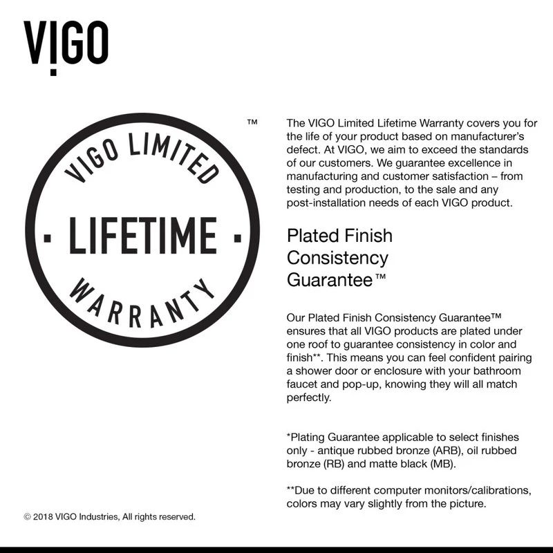 VIGO Pirouette Frameless Shower Door, 36", Matte Black 13 VIGO Pirouette Frameless Shower Door, 36", Matte Black - Image 13