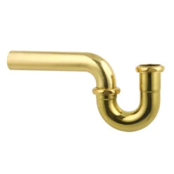 Bathroom Sink P Trap Bright Brass 1 1/2" Heavy Duty Renovators Supply