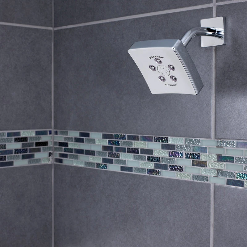 Kubos 5" Shower Arm And Flange, Polished Chrome 2 Kubos 5" Shower Arm And Flange, Polished Chrome - Image 2