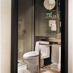 Toto UltraMax 1-Piece Round Bowl 1.28 GPF Toilet, Cotton White -Warm Bathroom 3ba1ac1401faef23 5959 w800 h800 b0 p0