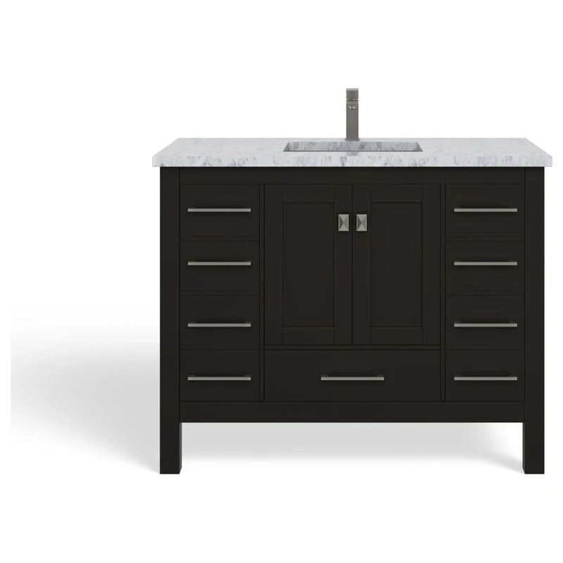 The Kennedy Bathroom Vanity, Single Sink, 42", Espresso, Freestanding 9 The Kennedy Bathroom Vanity, Single Sink, 42", Espresso, Freestanding - Image 9