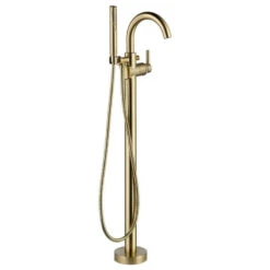 Delta Trinsic Contemporary Floor Mount Tub Filler Trim, Champagne Bronze