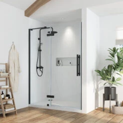 Endless TA2400400 Tampa Alcove 55 15/16 To 57 11/16" W X 72" H Black -Warm Bathroom 3eb1400503ab54fe 1781 w800 h800 b0 p0