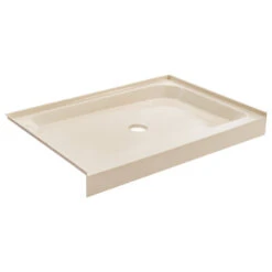 Voltaire 48"x32" Single-Threshold, Center Drain, Shower Base, Biscuit -Warm Bathroom 3fa127f3021545eb 5961 w800 h800 b1 p0
