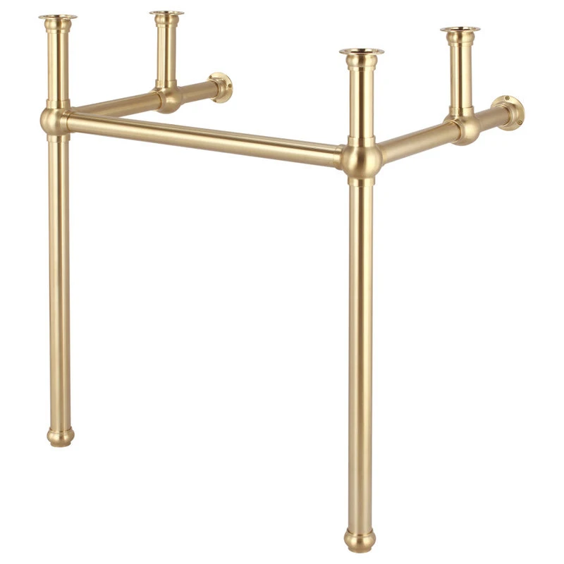 Embassy 30 Inch Wide Single Wash Stand Only In Satin Brass Finish 1 Embassy 30 Inch Wide Single Wash Stand Only In Satin Brass Finish