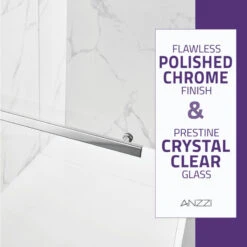ANZZI Myth 34" X 58" Frameless Hinged Tub Door, Polished Chrome -Warm Bathroom 403106f50fe136d5 2794 w800 h800 b0 p0