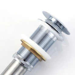 1-5/8" Push Pop-Up Drain Stopper No Overflow For Sink, Chrome 16 1-5/8" Push Pop-Up Drain Stopper No Overflow For Sink, Chrome -Warm Bathroom 4091453801ce0129 9228 w800 h800 b0 p0