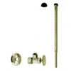 Supply Kit - 5/8" Od X 3/8" Od X 12" Corrugated In Polished Brass